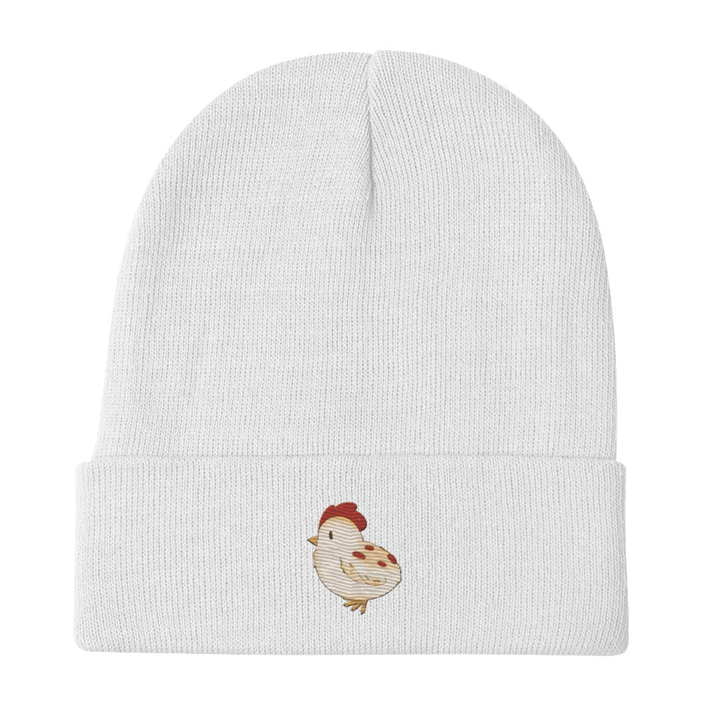 Pizza Chicken Embroidered Beanie